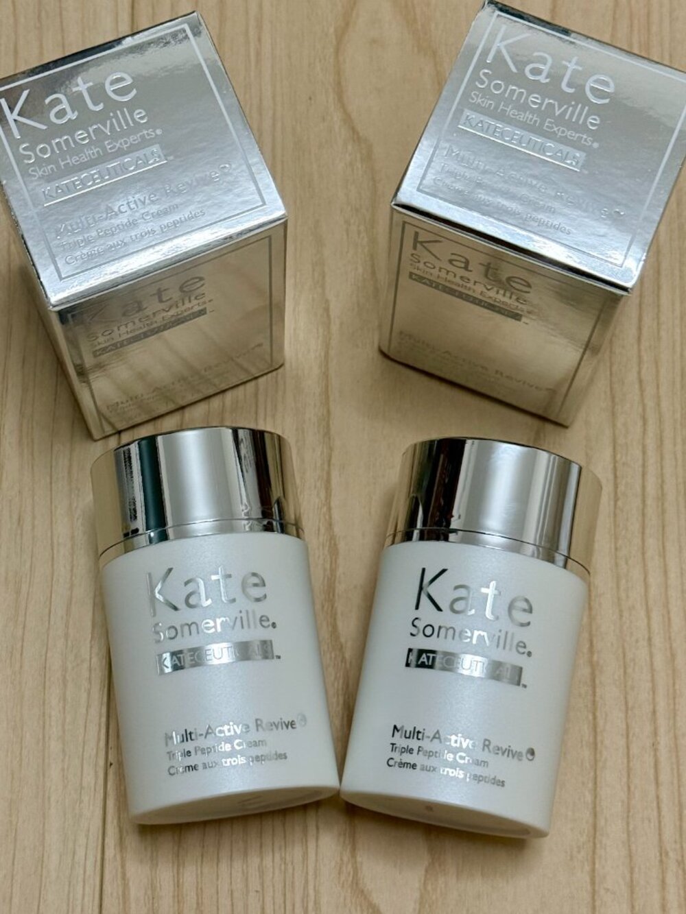 NEW 2 x Kate Somerville Multi-Active Revive Triple Peptide Cream 50ml